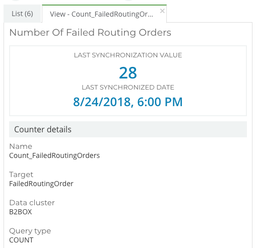View a counter