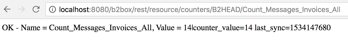 Counter's value