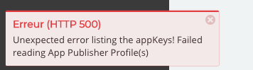 Authentication error