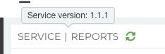 Service UI's version