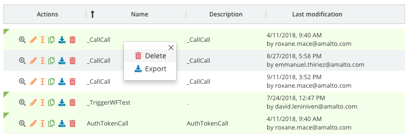 Multi items actions