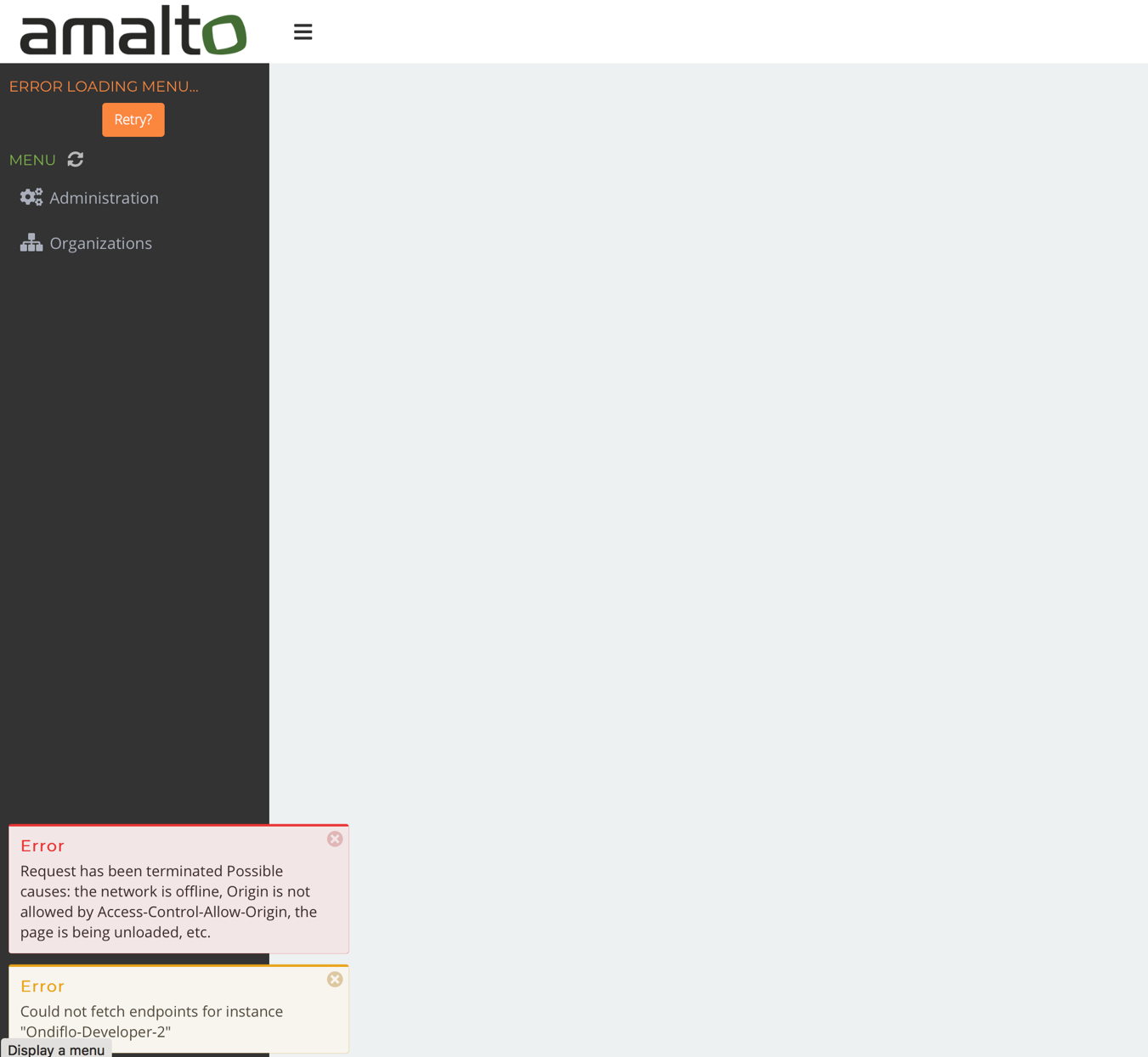 Screen shot of the Portal