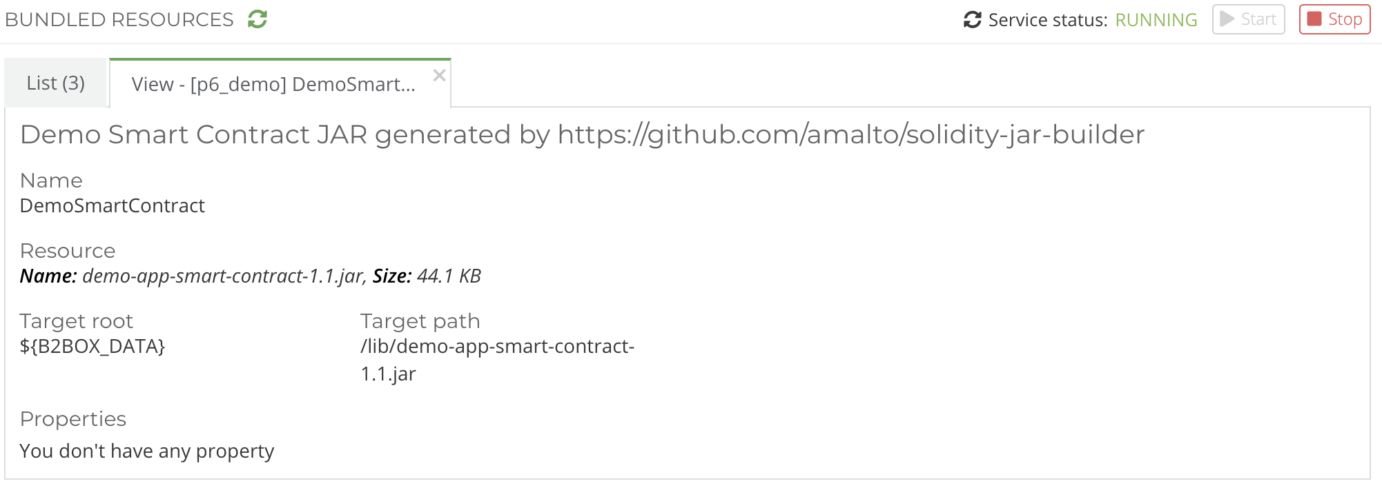 View a bundled resource