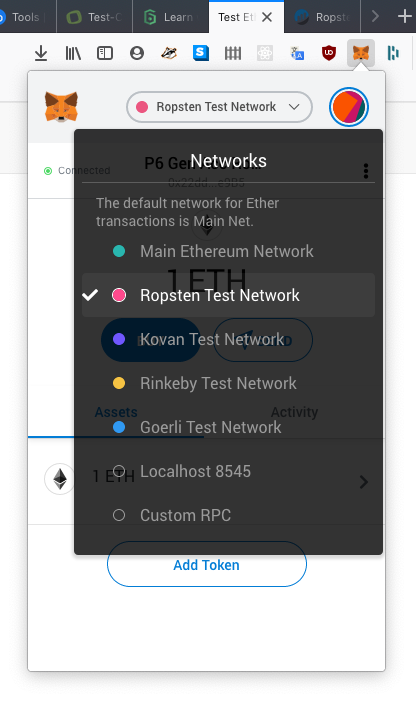 Network Selection in Metamask