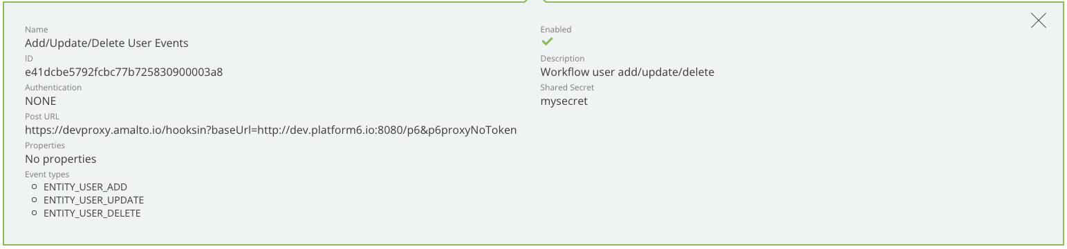 Webhook Edit