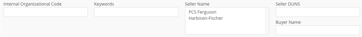 Searchable fields