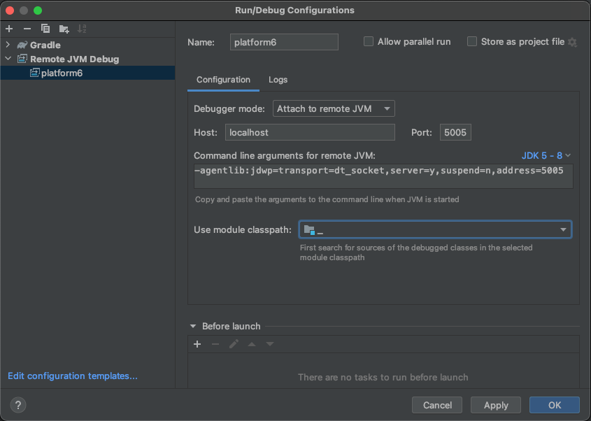 Debug Config
