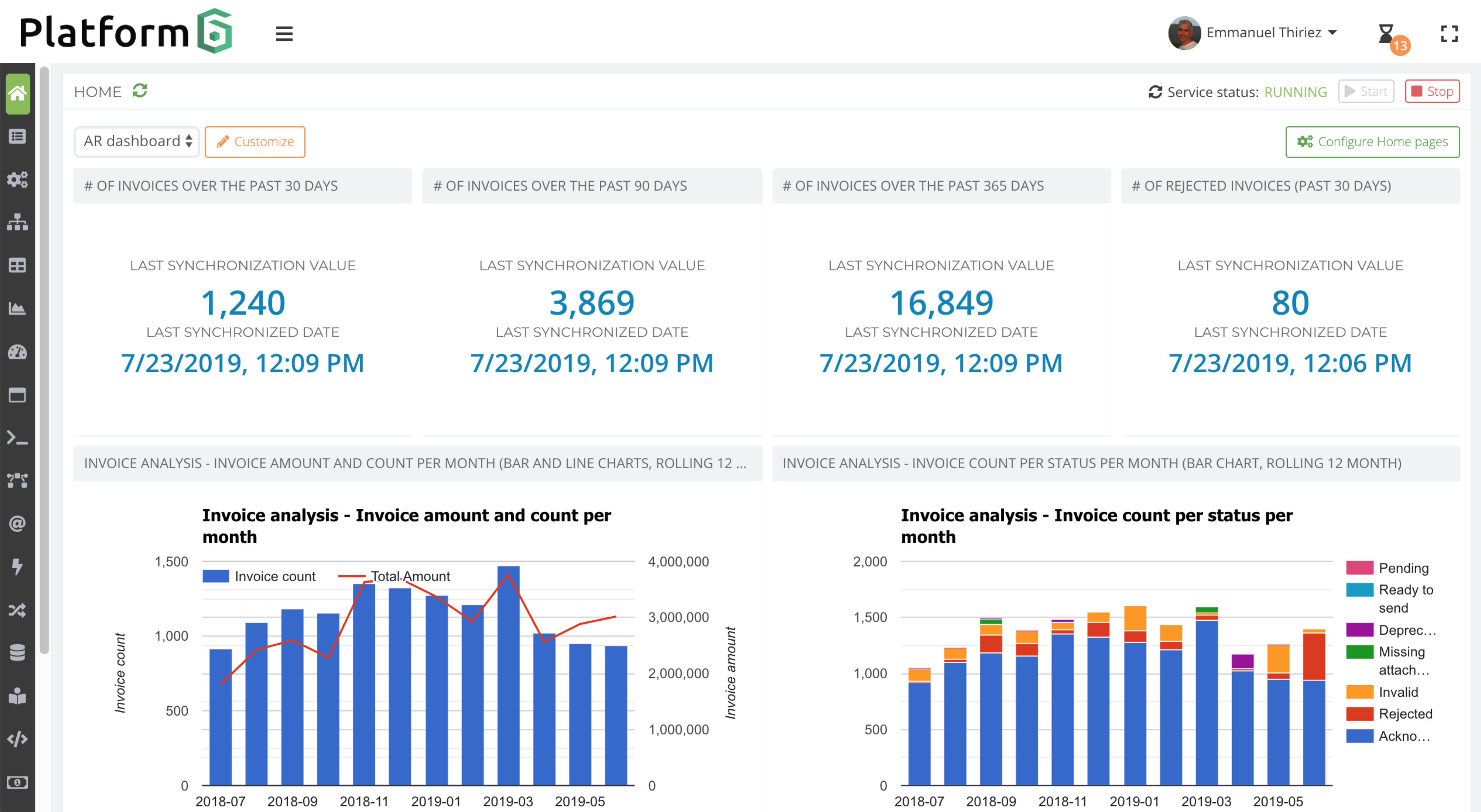 Home page
