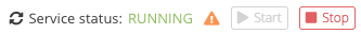 Service status header