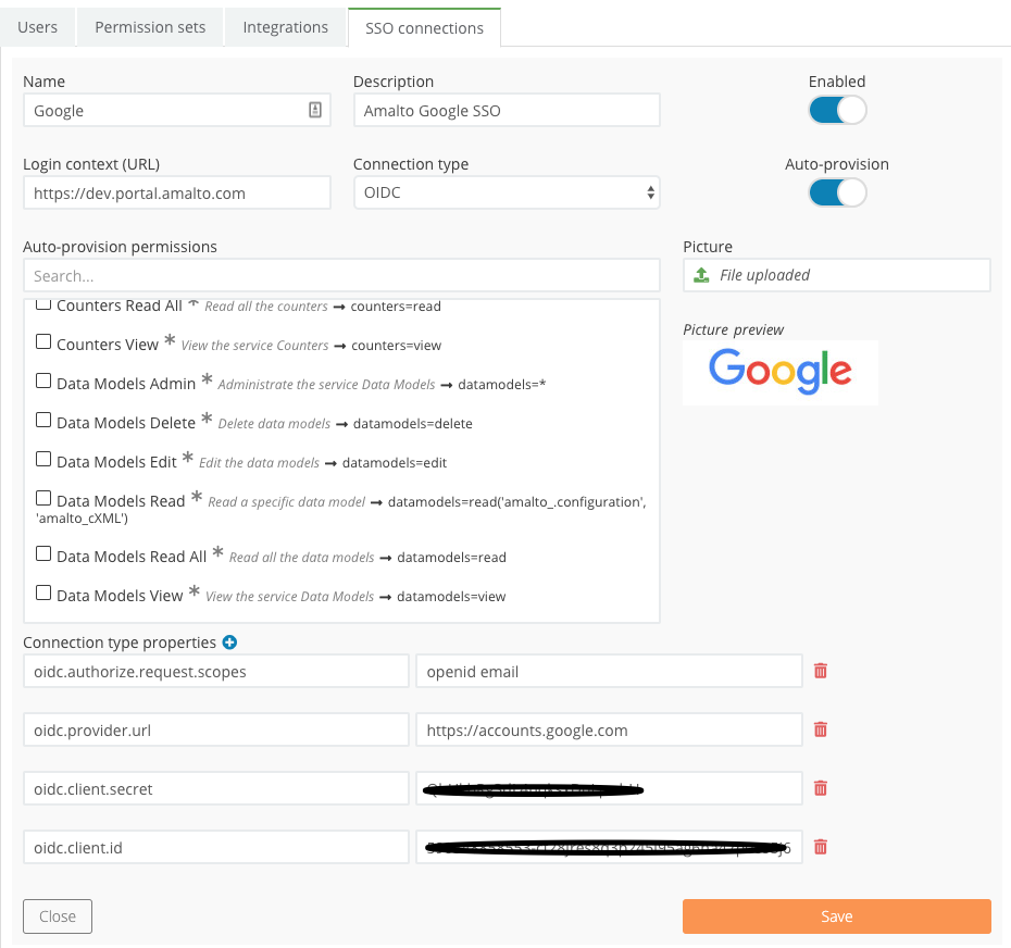 SSO Connections