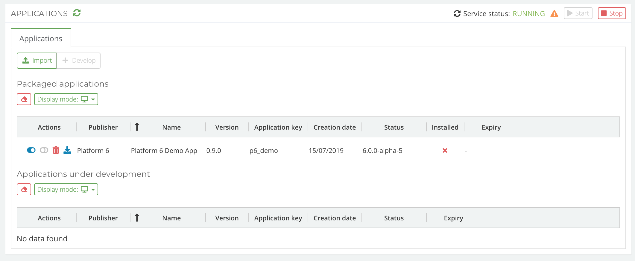 Install P6 Demo App