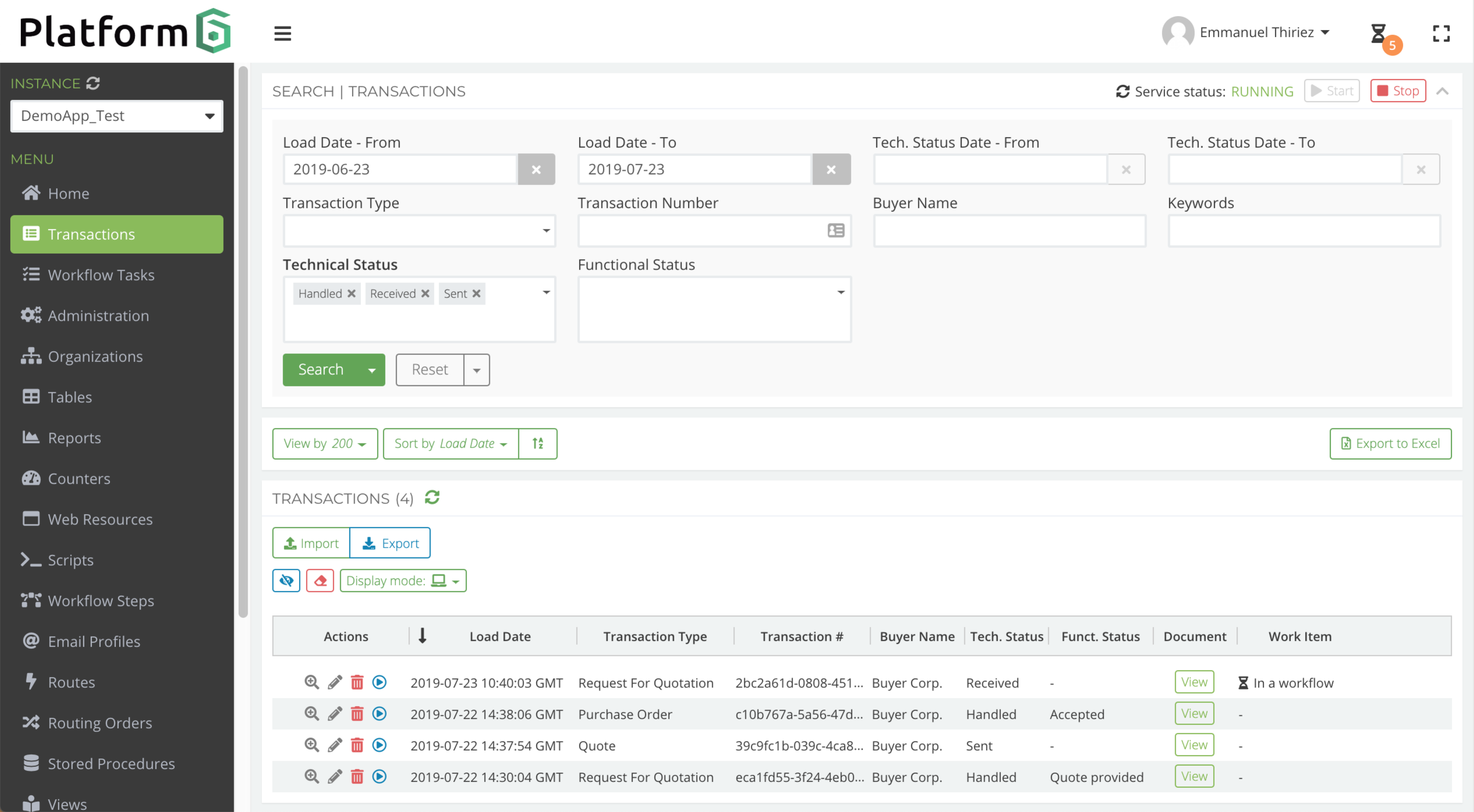 Responsive user interface for laptop