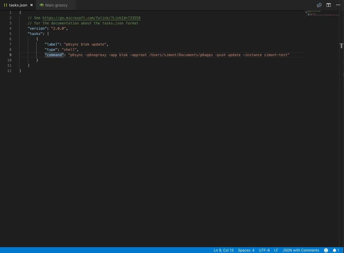 Visual Studio Code Tasks