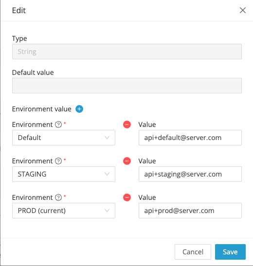 Override application configuration